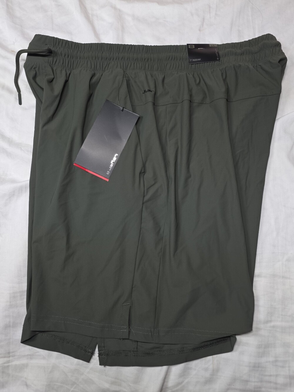 Men's Layer 8 Army Green Nylon Blend 7 Inseam Large